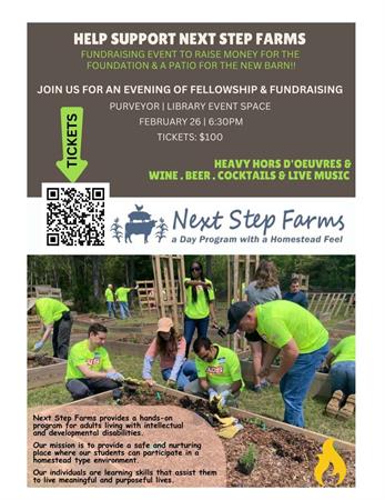 Fellowship & Fundraising Event to support Next Step Farms