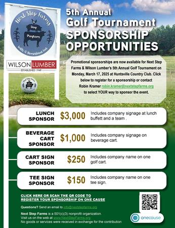 5th Annual Next Step Farms Golf Tournament