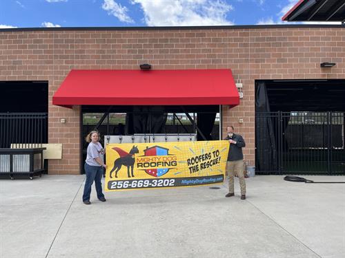 New awning at Toyota Field