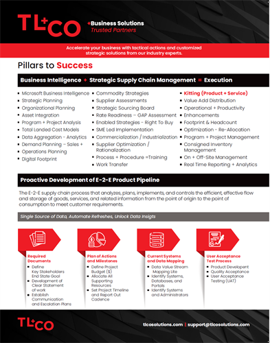 TL+CO Business Solutions - Pillars of Performance