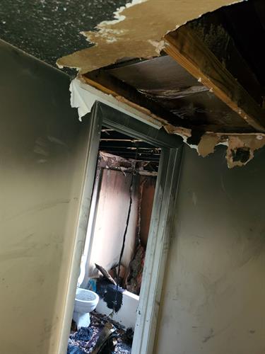 Fire damage, soot and smoke clean up at in this Harvest home. Fire damage, soot and smoke clean up at in this Harvest home.
