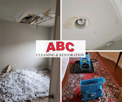 HVAC line clogged causing water damage and the ceiling to cave in at this New Market home. HVAC line clogged causing water damage and the ceiling to cave in at this New Market home.