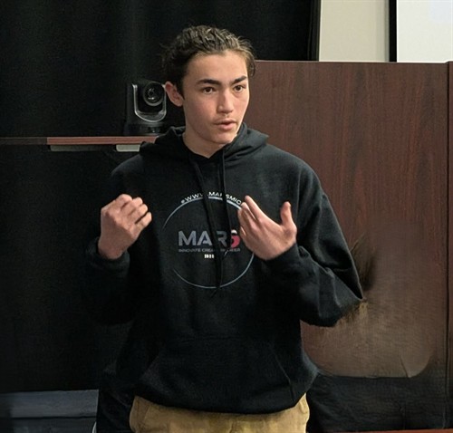 Trailblazer presenting at Gigaparts, where MARS met for the 25-26 school year.