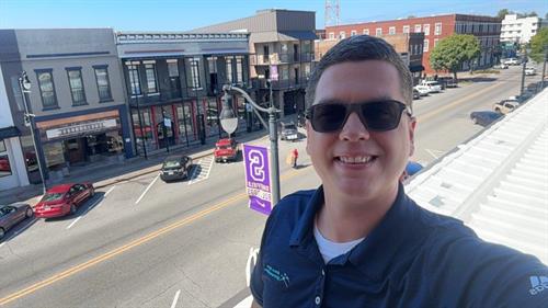 Our lead tech Cameron keeping you connected!  Our lead tech Cameron keeping you connected!