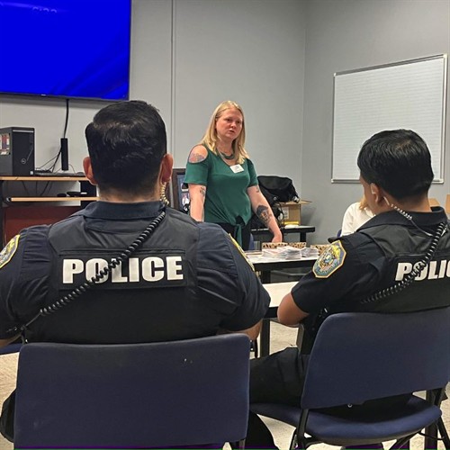 We educate city and county police agencies of what our agency provides to individuals struggling with substance use disorders. 