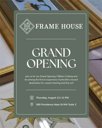 Frame House Grand Opening/Ribbon Cutting