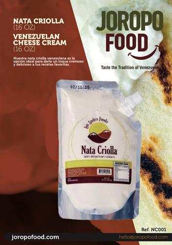 Nata Criolla: Descubre el sabor auténtico de la comida venezolana con esta crema tradicional, perfecta para acompañar arepas, cachapas y más; una delicia versátil que realza cualquier plato y lleva la riqueza de la gastronomía venezolana a tu mesa. ¡Explora estos productos disponibles a tu alcance!