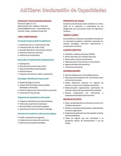 Capability Statement 