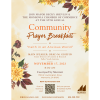 Community Prayer Breakfast "Faith in an Anxious World"
