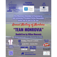 Monrovia Chamber Awards Gala & Installation Dinner "Team Monrovia"