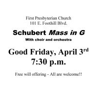 First Presbyterian Church Schubert Mass in G 