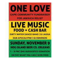 ONE LOVE | Cape Community Fundraiser for Jamaica Relief