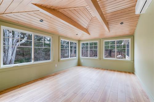 A wooden ceiling is like having built in artwork. A wooden ceiling is like having built in artwork.