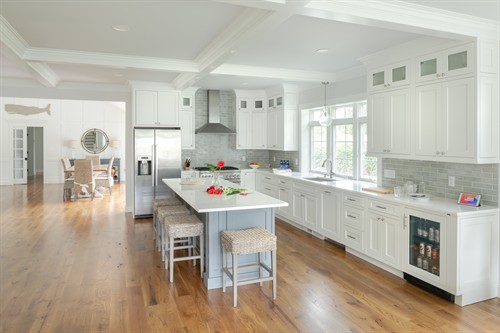 Orleans open concept kitchen with island