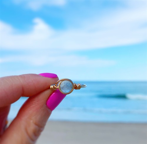Mermaids + Madeleines Raindrop Ring