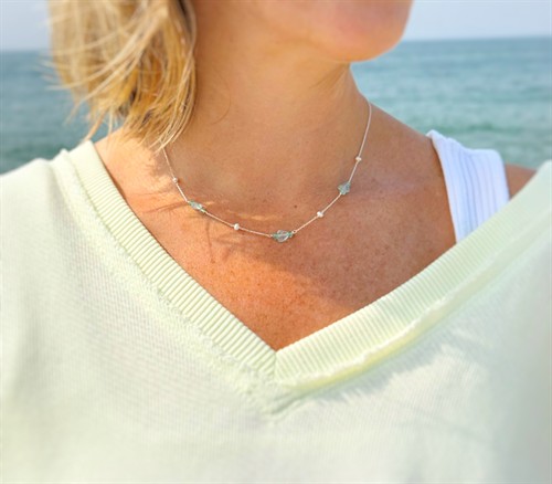 Mermaids + Madeleines Rogue Wave Necklace