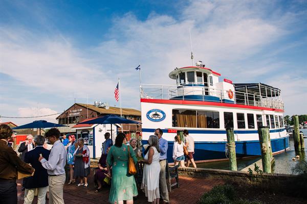 Boarding Patriot Cruises