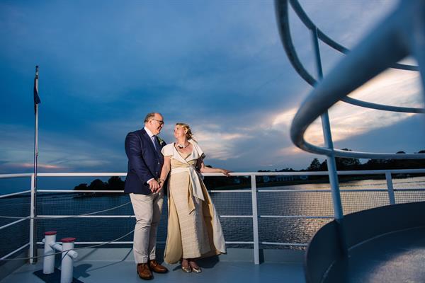 Bride and Groom on Patriot Cruises