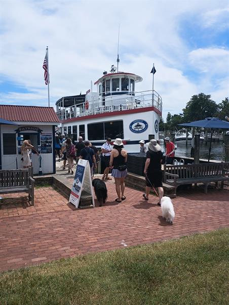 Patriot Cruises is dog friendly!