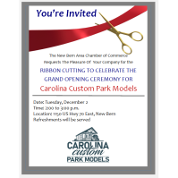 Ribbon Cutting to celebrate the Grand Opening of Carolina Custom Park Models