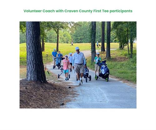 Volunteer Coach with First Tee participants