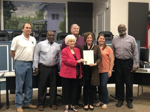 Governor's Medallion Award received May 2022 - pictured Mary Ann LeRay, Executive Director with Jones County County Commissioners