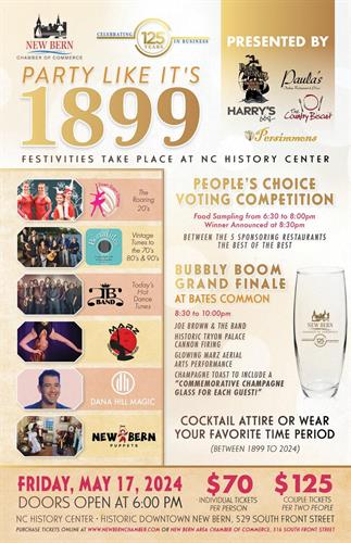 Party Like It's 1899! New Bern Chamber's 125th Anniversary Celebration