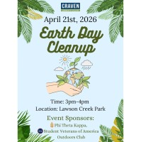 Craven Community College Students to Host Earth Day Cleanup at New Bern's Lawson Creek Park April 21