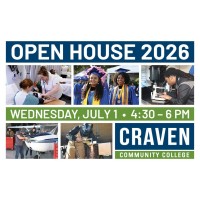 Craven CC to showcase programs, career training opportunities during Open House July 1