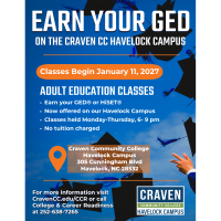 Craven Community College expands adult education offerings on Havelock Campus