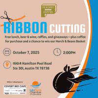 Peaches Coffee Ribbon Cutting
