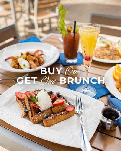 Buy One Get One Brunch on Saturday's 