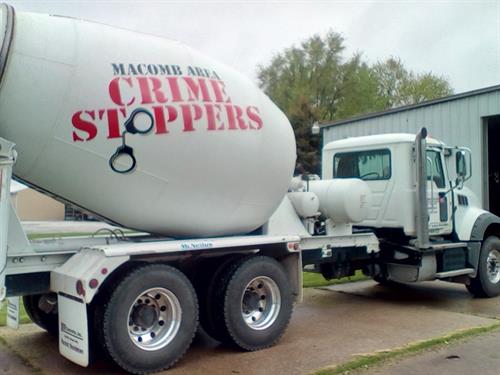 LCI mixer w/Crime Stoppers logo