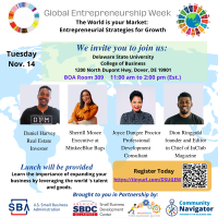 Global Entrepreneurship Week with SBDC