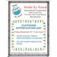 Made By Hand International Co-op Customer Appreciation Day