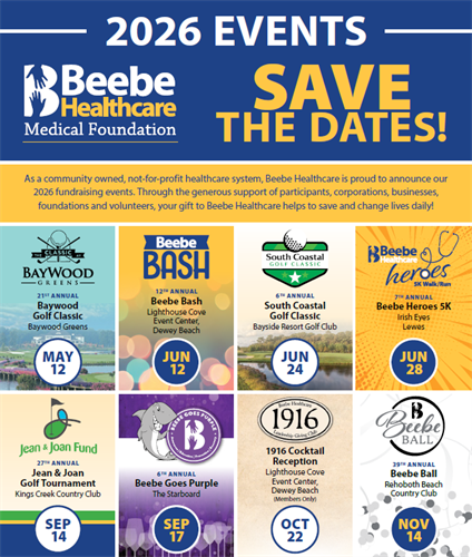 Beebe Medical Foundation 2026 Events