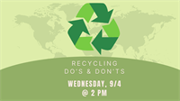 Recycling Do's & Don'ts at the South Coastal Library