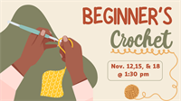 Beginner's Crochet Class at South Coastal Library