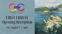 First Friday Opening Reception for August Exhibits at Art League of OC