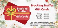 Stocking Stuffer Gift Card Sale at The Salted Rim Margarita Bar & Grille