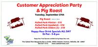 Customer Appreciation Party & Pig Roast