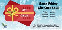 Black Friday Gift Card SALE at the Salted Rim