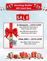 Stocking Stuffer Gift Card Sale at the Salted Rim