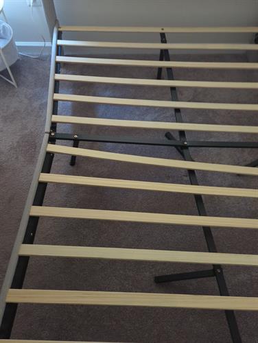 Broken bed frame