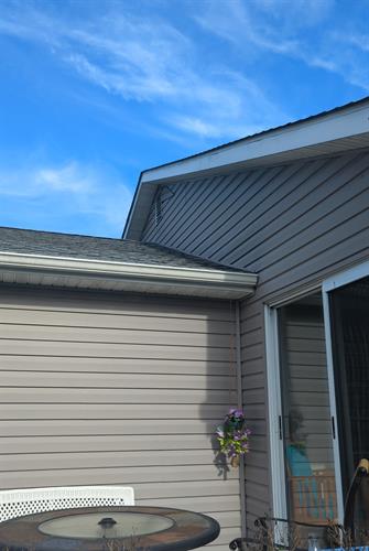 Siding detached from home
