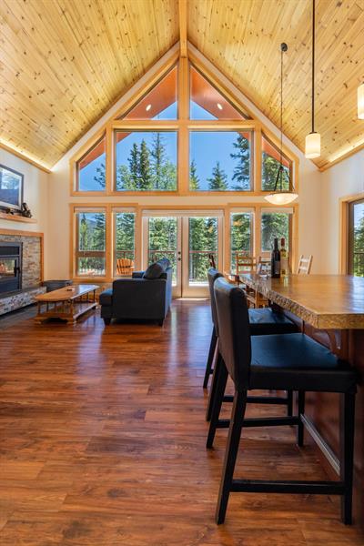 interior image of rental cabin for Client's AirB&B listing.
