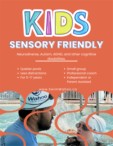 Sensory Friendly offers a better way to learn to swim for those with ADHD, Autism, and other Neurodiversity's. Smaller classes, quieter environment. Sensory Friendly offers a better way to learn to swim for those with ADHD, Autism, and other Neurodiversity's. Smaller classes, quieter environment.