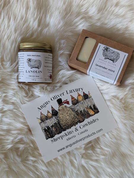 Our very popular lanolin soap and salve, we also carry a huge variety of local grass fed tallow skincare products.