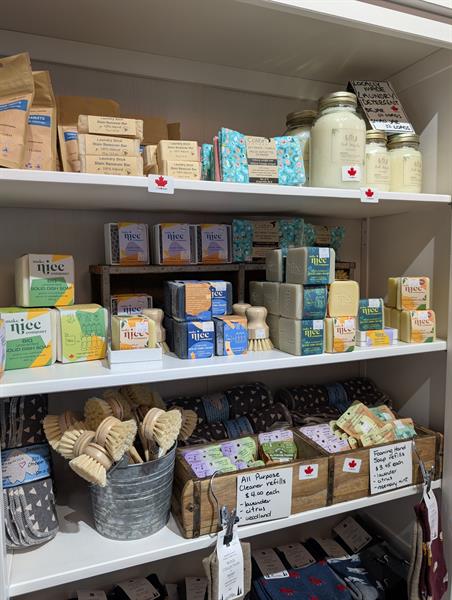 Natural cleaning and laundry supplies. Canadian made.