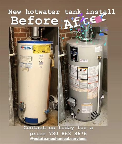 New hot water tanks New hot water tanks
